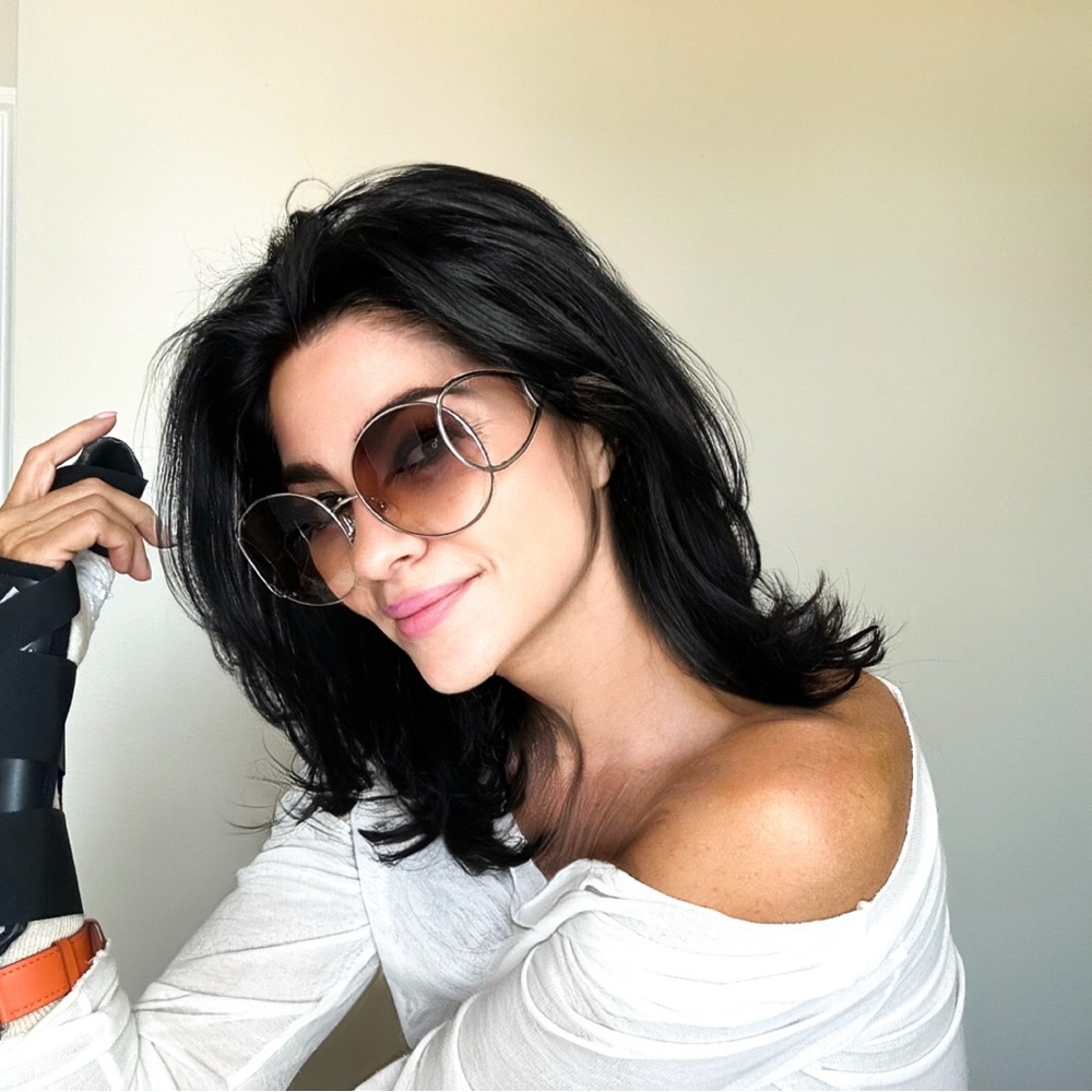 Gradient Chloe Sunglasses with Fabulous Loop Arm Design